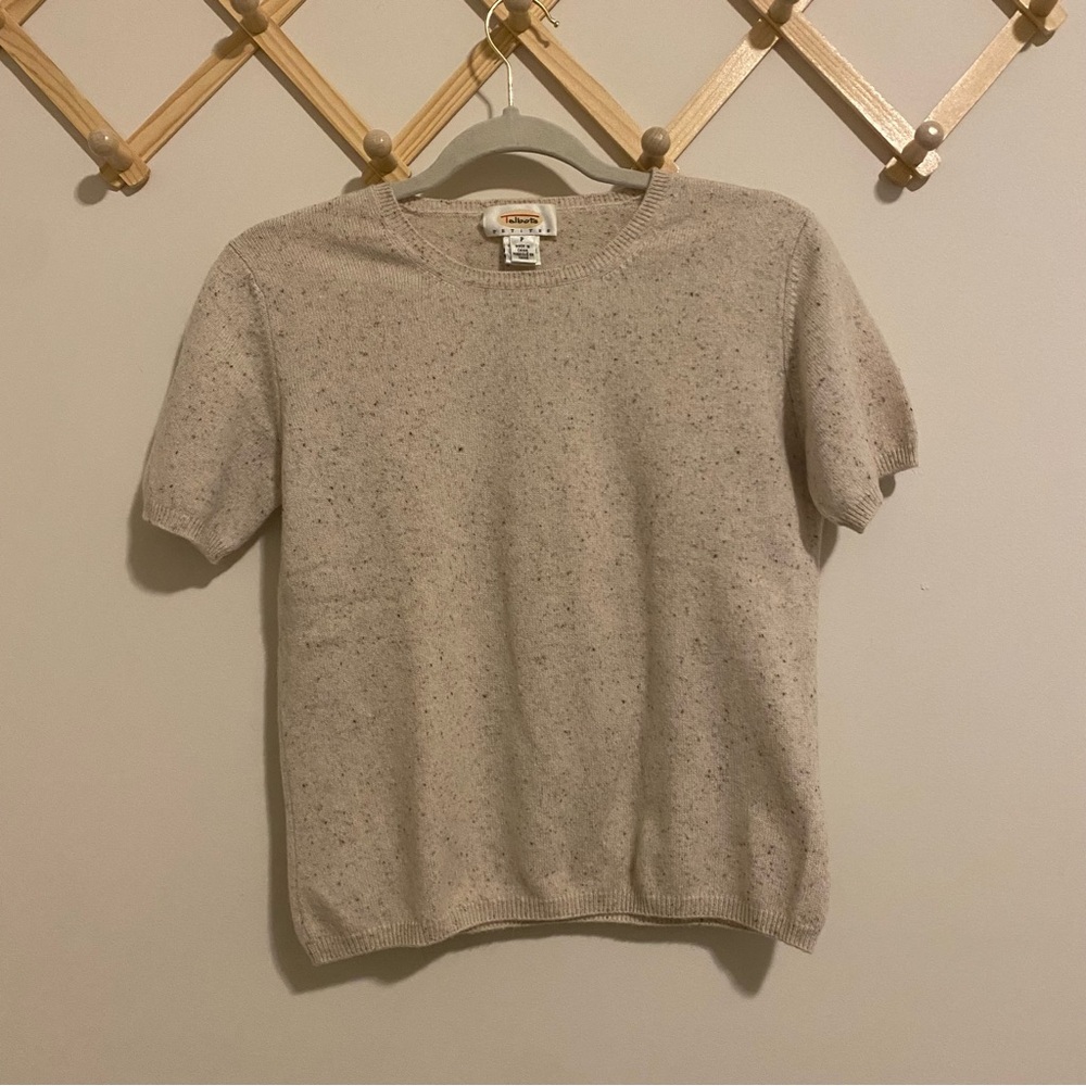 Talbots Vintage Cashmere Short Sleeved Sweater size Small